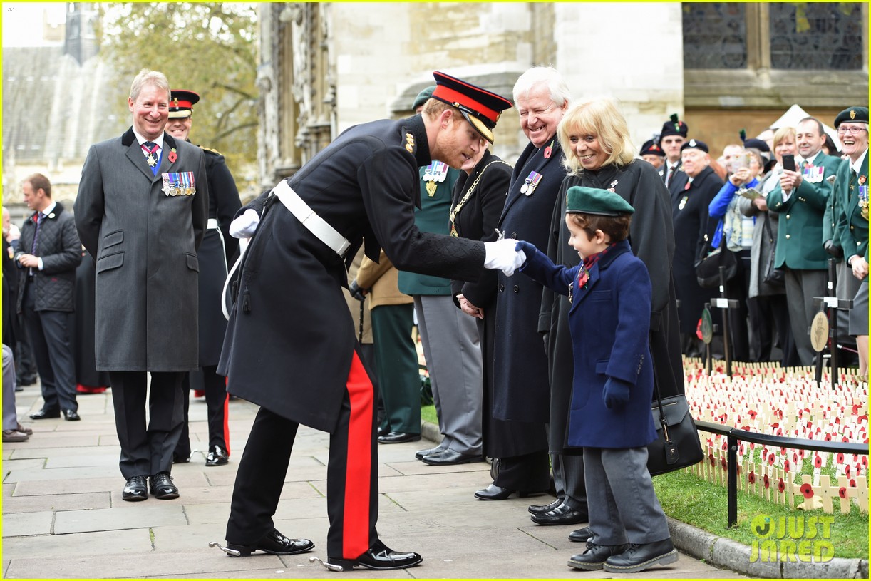 prince harry makes offiical appearanace at fields of remembrance 04