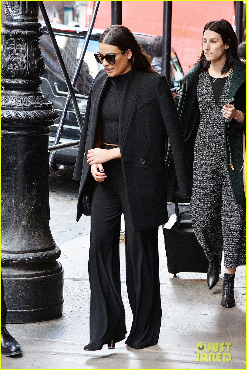 lea michele teases second album big meetings today in the big apple 103802315
