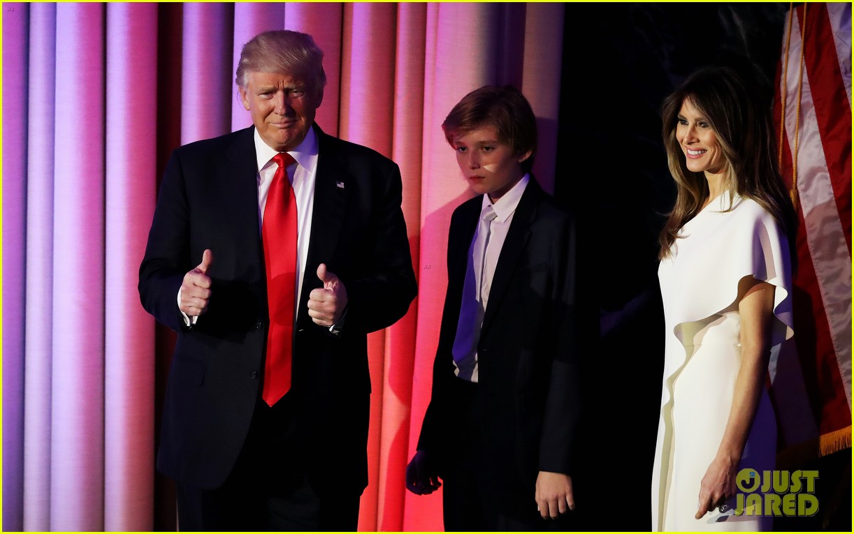 donald trump wife kids family support him at election night event 203805023
