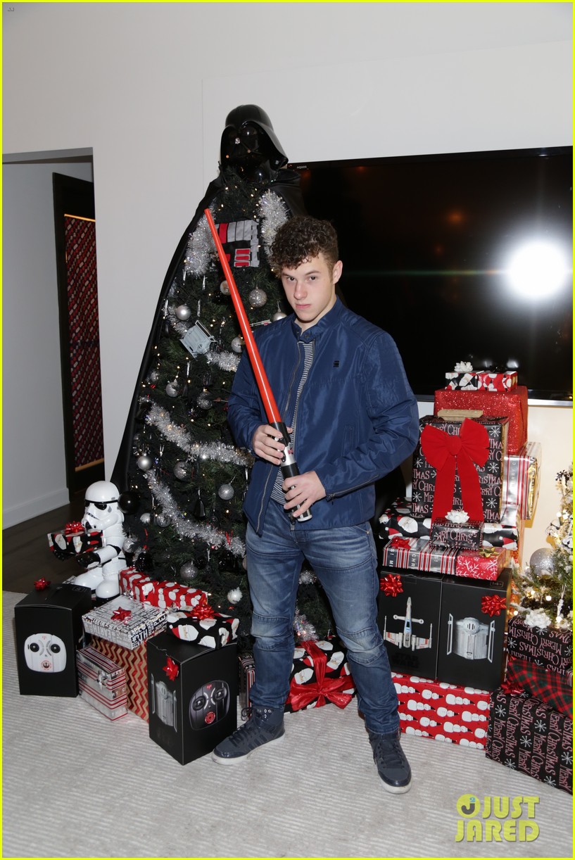 joey king nolan gould just jared holiday party 053831018