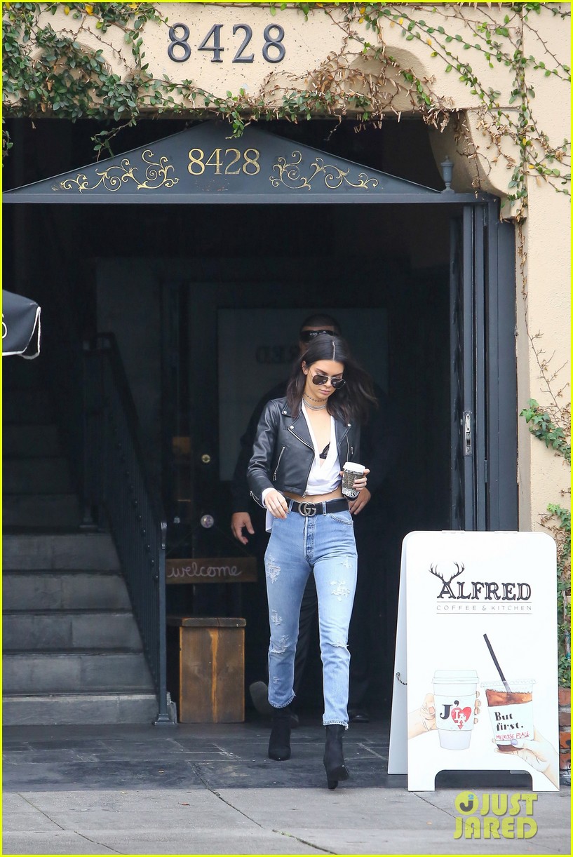 kendall jenner cleavage bra alfred coffee 19