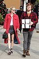 emma roberts and evan peters step out to mail their christmas gifts 02