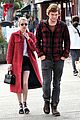 emma roberts and evan peters step out to mail their christmas gifts 05