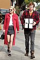emma roberts and evan peters step out to mail their christmas gifts 08