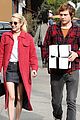 emma roberts and evan peters step out to mail their christmas gifts 09