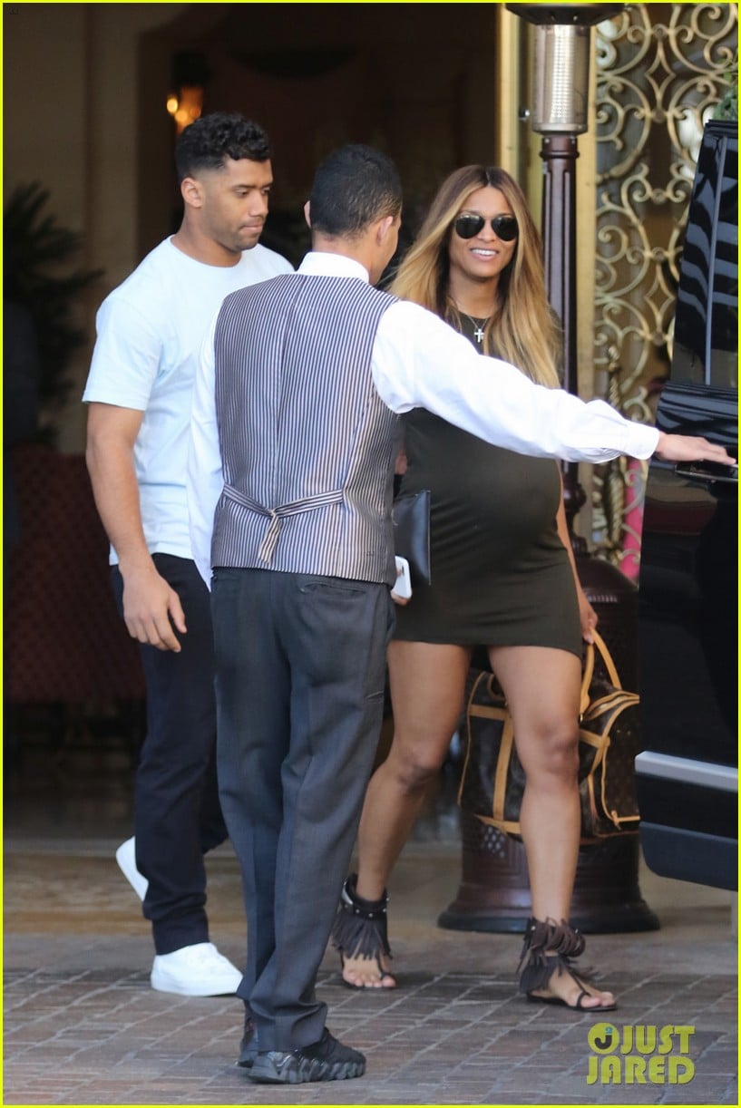 Ciara Shows Off Her Major Baby Bump at Breakfast with Russell Wilson