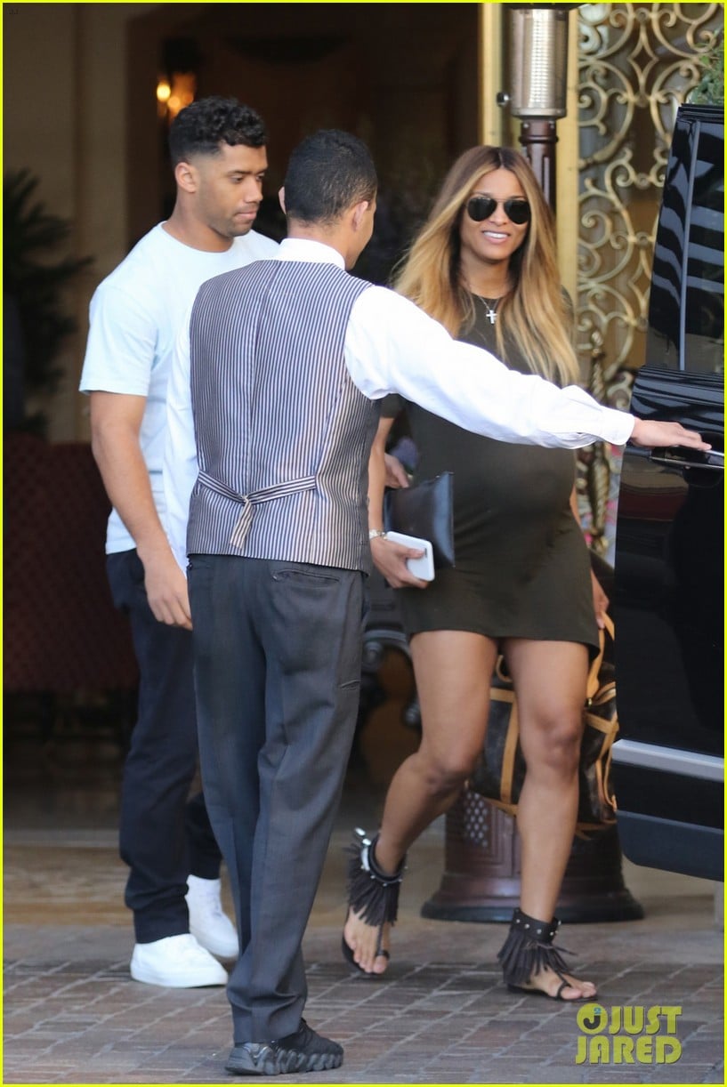 Ciara Shows Off Her Major Baby Bump at Breakfast with Russell Wilson
