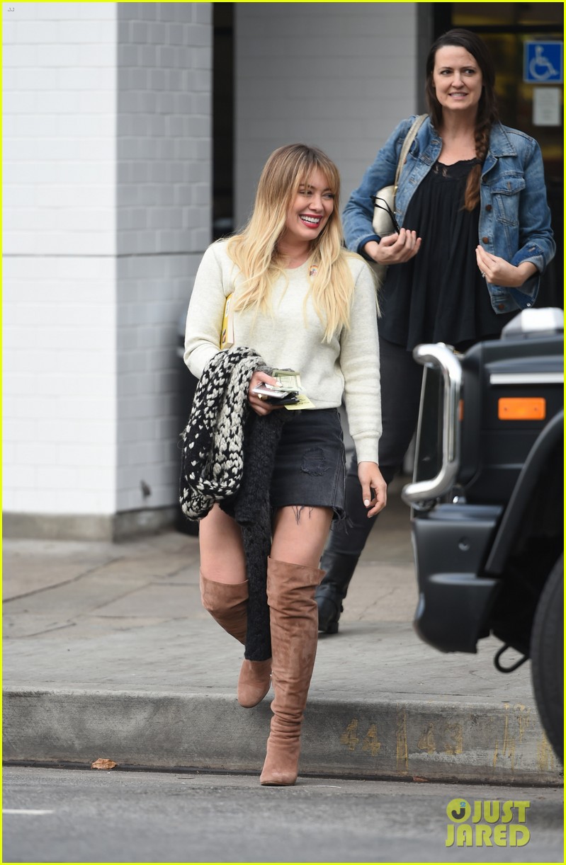 hilary duff looks sexy in thigh high boots 083840903