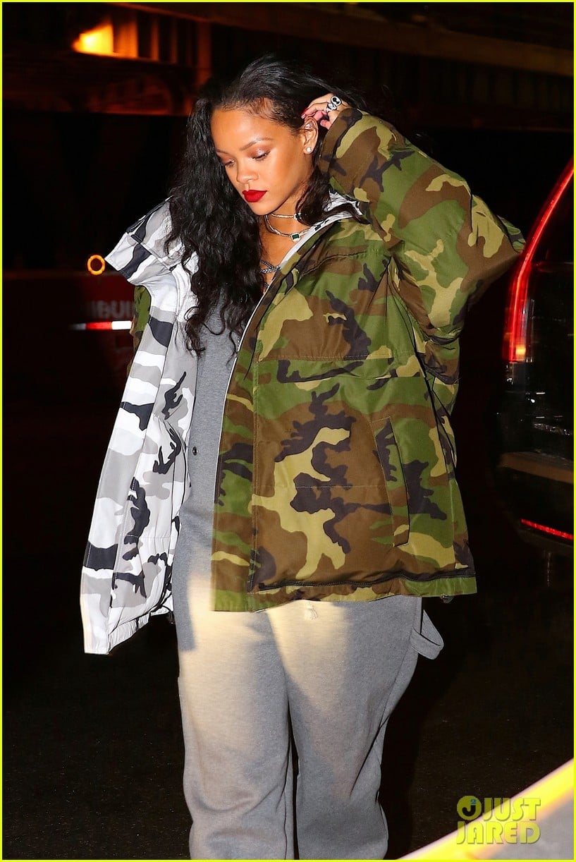 rihanna bundles up for night out in weho 03