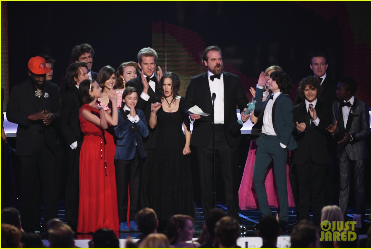Winona Ryder's Reactions to David Harbour's SAG Awards Speech Are a