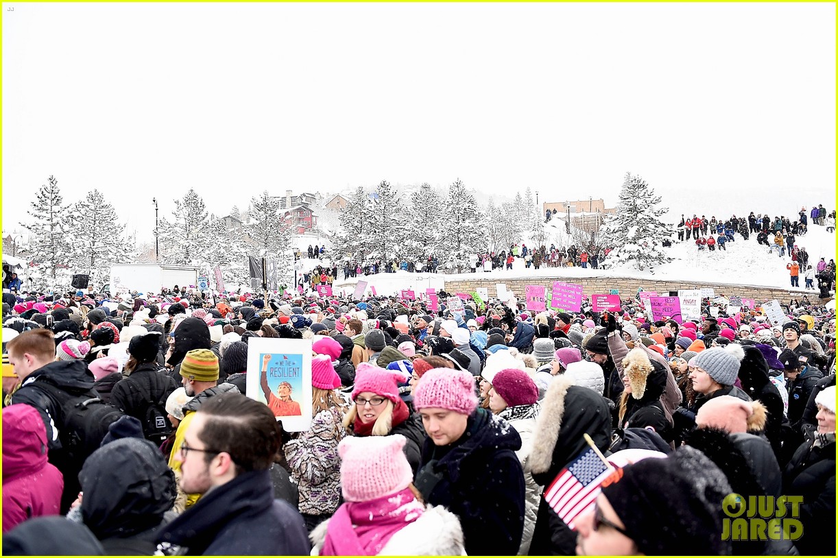 charlize theron joins celebs at sundance womens march 14