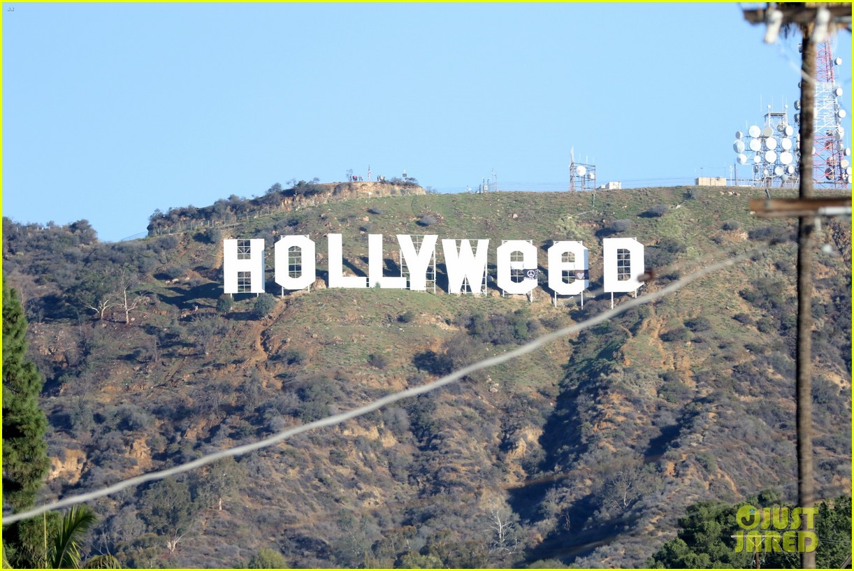 someone turned the hollywood sign into hollyweed 063835296