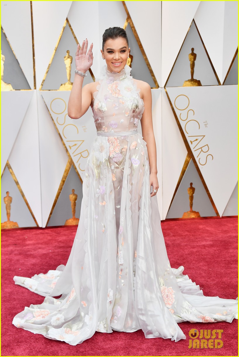 Hailee Steinfeld Returns To Oscars 2017 in a Super Romantic Dress