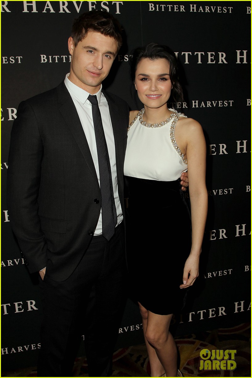 max irons and samantha barks premiere bitter harvest hope to shed light 153862046
