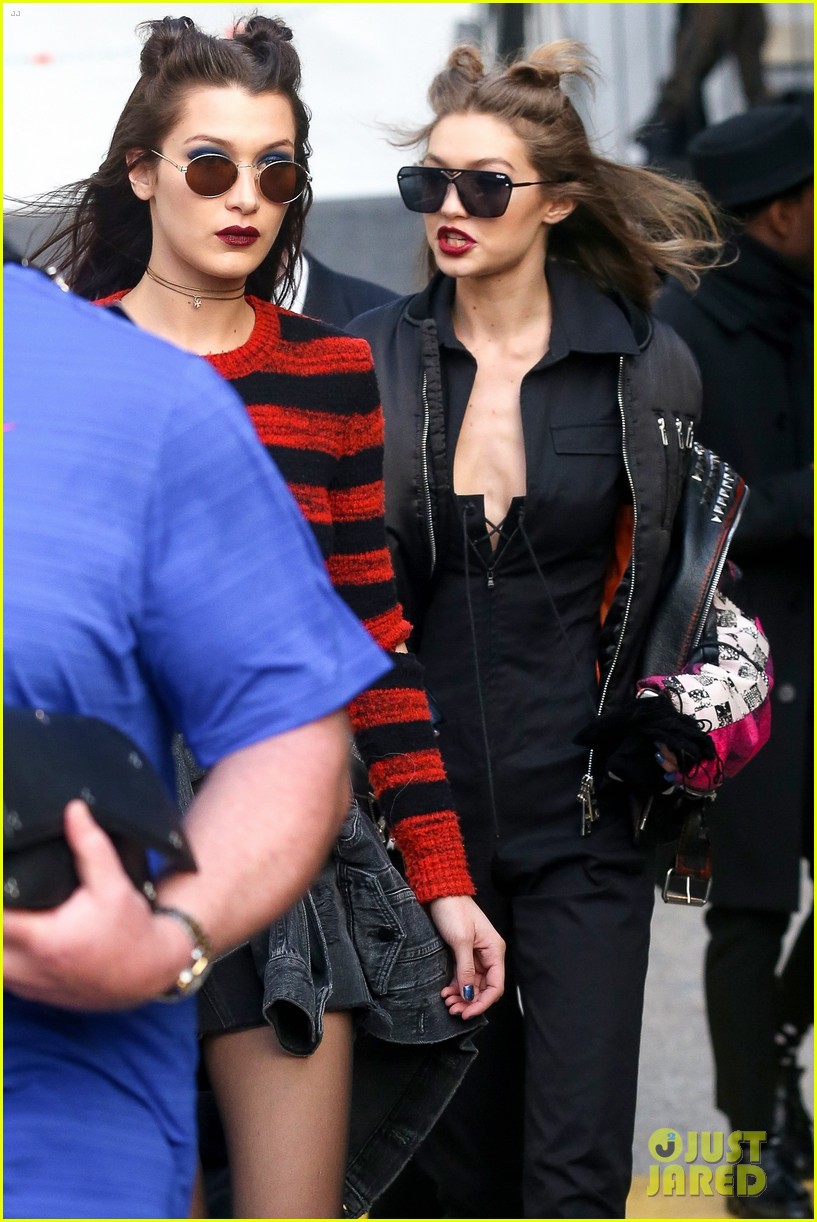 kendall jenner gigi bella have a busy day during nyfw 053860831