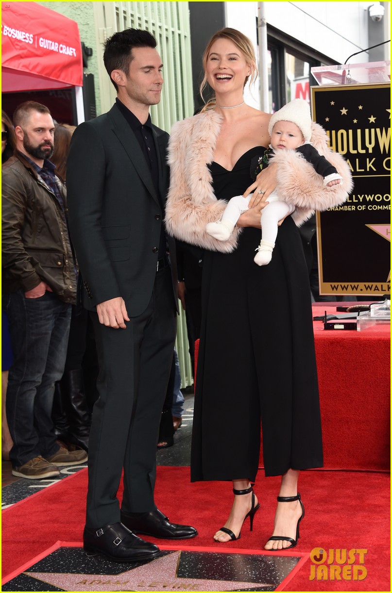 Adam Levine & Wife Behati Prinsloo Bring Baby Dusty Rose to Hollywood