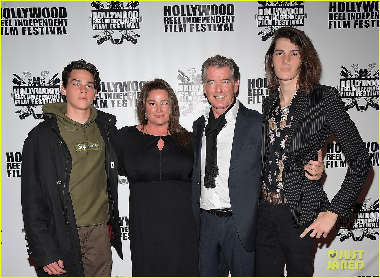 pierce brosnan brings the whole family to hollywood reel independent film fest 023862086