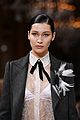 bella joan suit up for lanvin paris fashion show 01