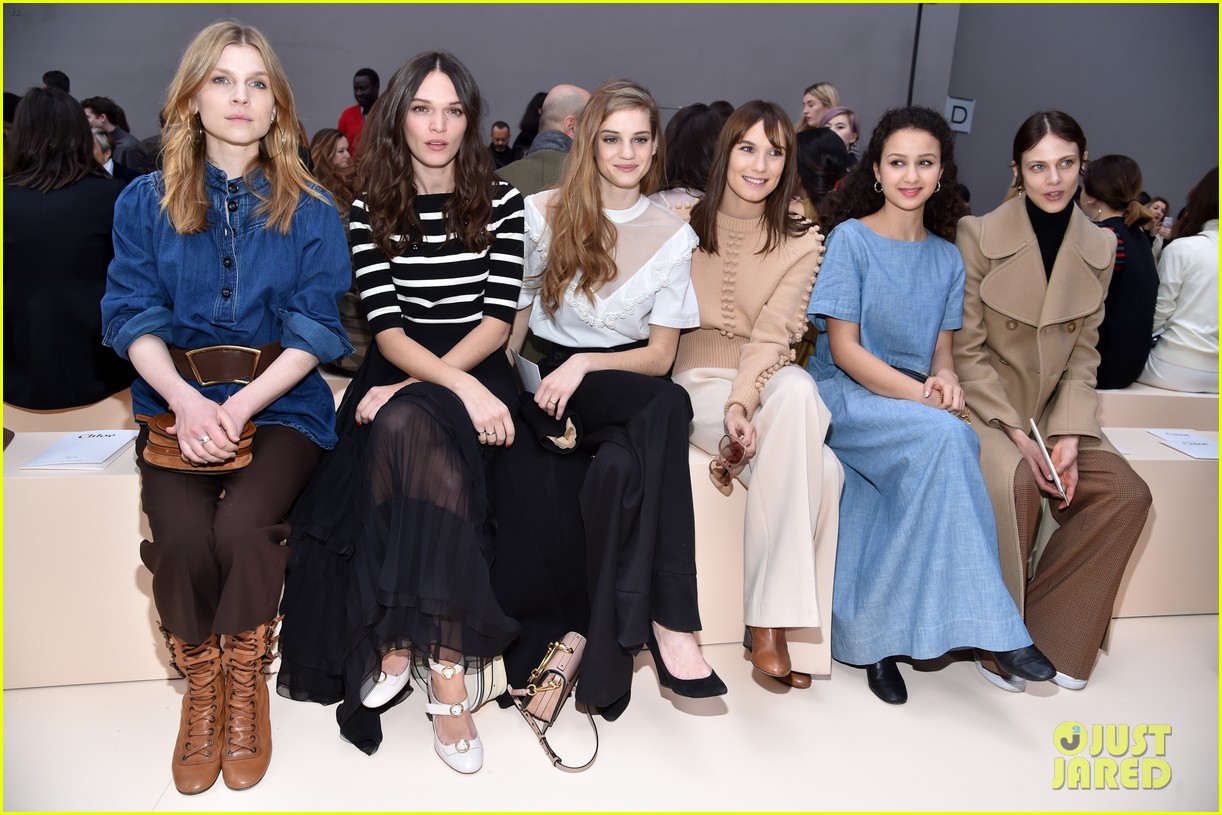 solange knowles isabelle huppert emma roberts step out in style for chloe show 073868917