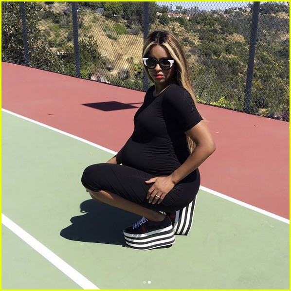 Pregnant Ciara Puts Large Baby Bump on Display in New Pics! Photo