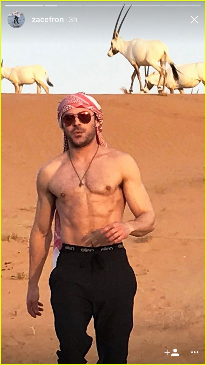 zac efron riding a camel shirtless is everything you dreamed it would be 023881689