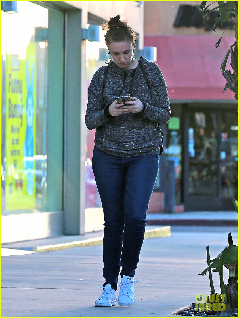 jonah hill and lena dunham share a hug during afternoon outing 063883820