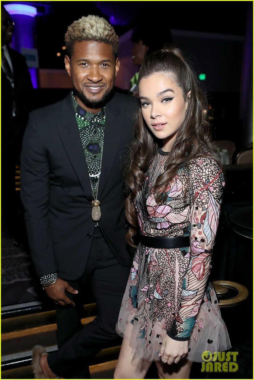 hailee steinfeld meets up with usher at jdrf imagine gala 2017 04
