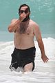 haley joel osmet goes shirtless at the beach 01