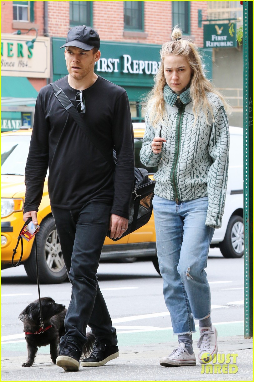 michael c hall and wife morgan macgregor take their dog for a walk 05