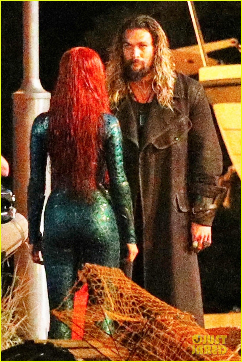 Jason Momoa Amber Heard First #39 Aquaman #39 Set Photos : Photo 3906598
