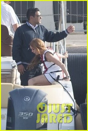 lindsay lohan cooks scallops and crab claws on a boat in cannes 033903901