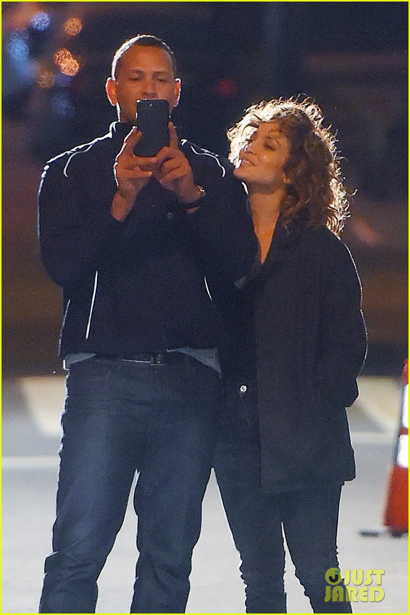 Alex Rodriguez Visits Jennifer Lopez on 'Shades of Blue' Set! Photo