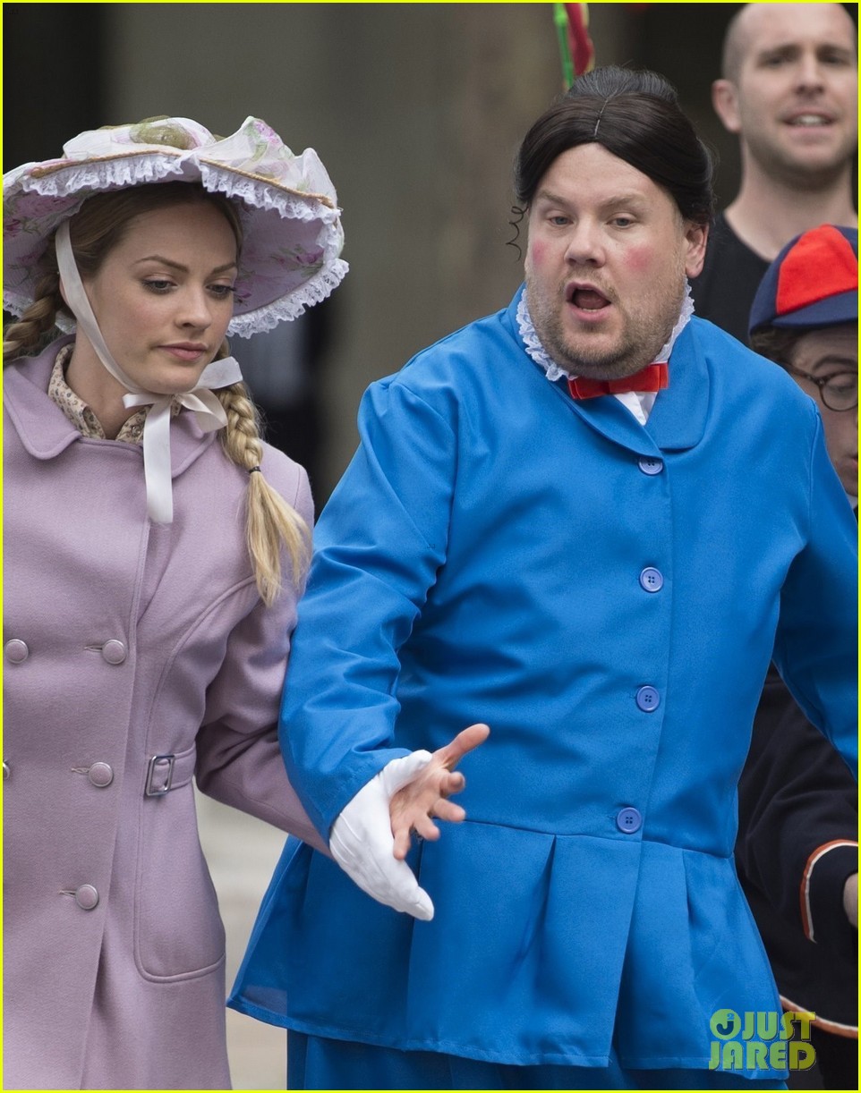 james corden films mary poppins skit with ben kingsley 143907773