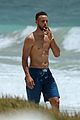 shirtless steph curry hits the beach with wife ayesha 11