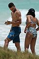 shirtless steph curry hits the beach with wife ayesha 17