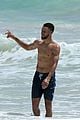 shirtless steph curry hits the beach with wife ayesha 24