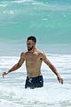 shirtless steph curry hits the beach with wife ayesha 31