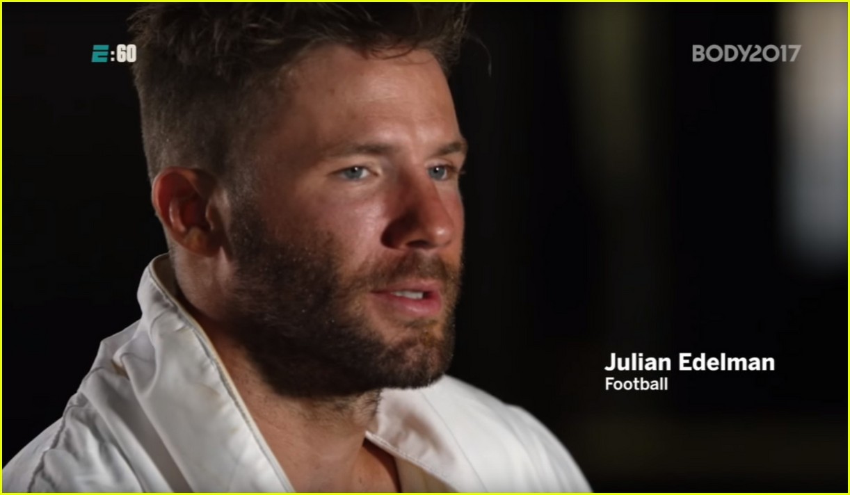 julian edelman bares ripped figure for espn body issue bts video 073920177