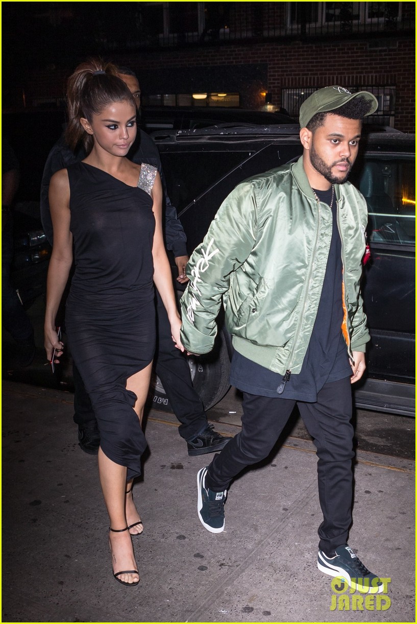 selena gomez wears sheer dress for date with the weeknd 123910409
