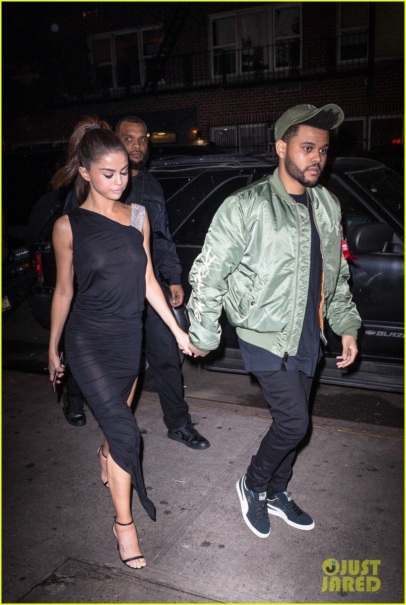 selena gomez wears sheer dress for date with the weeknd 143910411