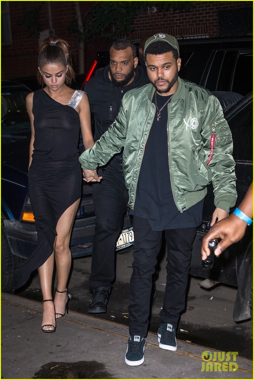 selena gomez wears sheer dress for date with the weeknd 173910414