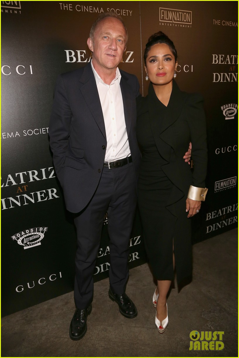 salma hayeks pink hair moment at cannes freaked out her hubby francois 313910572