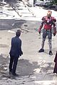 iron man wears his armor in new avengers infinity war set photos 03