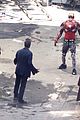 iron man wears his armor in new avengers infinity war set photos 23