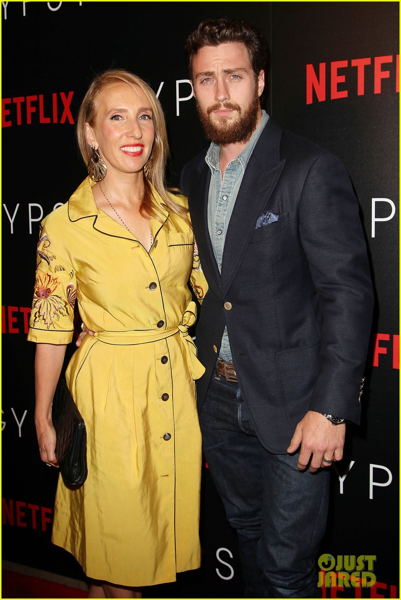 aaron taylor johnson supports wife sam at gypsy premiere 063921679