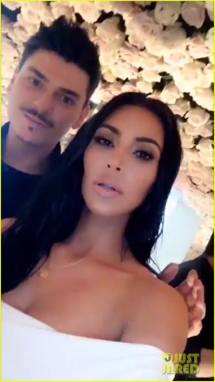 kim kardashian gets support from hubby kanye west north west at kkw beauty 093917475