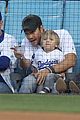 chad michael murray and sarah roemer take their son to dodgers baseball game 03