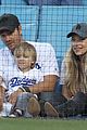chad michael murray and sarah roemer take their son to dodgers baseball game 05