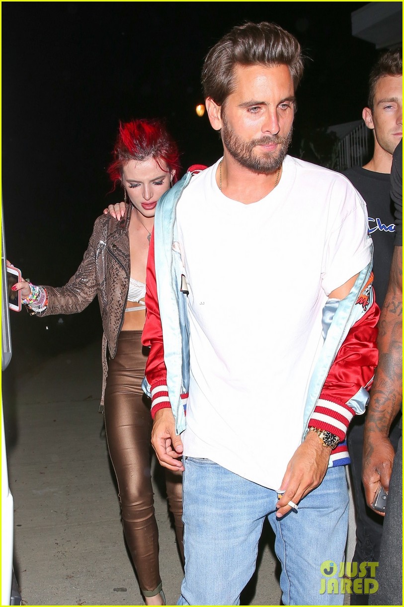 bella thorne scott disick hold hands on night at the club 143918497