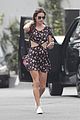 alessandra ambrosio plays peekaboo with her abs while shopping 02